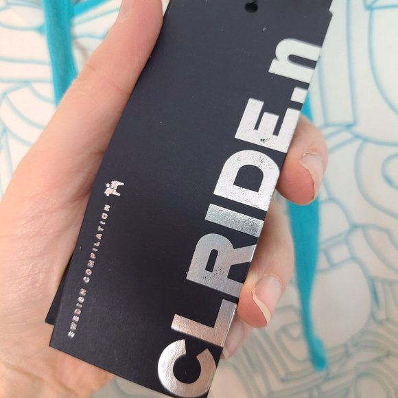 CLRIDE.n Womens 100 White Sweden Spell Out Print Pullover Hoodie Sweatshirt NWT - Picture 8 of 9